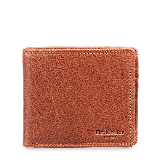 Портмоне Dr.Koffer из натуральной кожи светло-коричневое