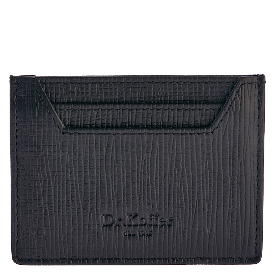 Кредитница Dr.Koffer из натуральной кожи черная