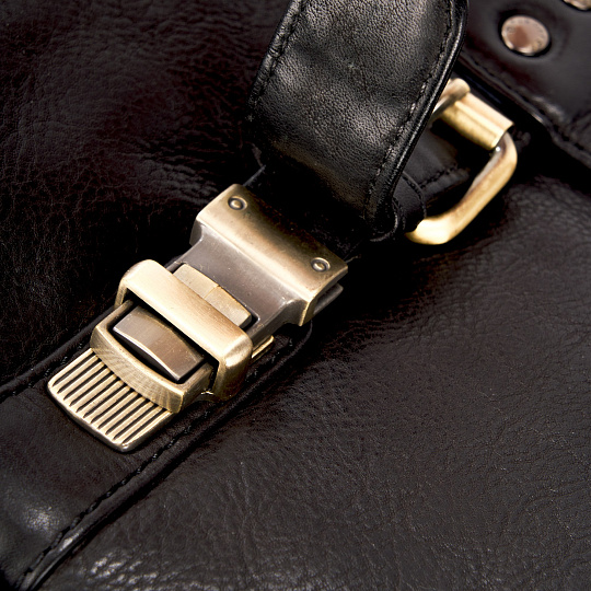 Портфель Dr.Koffer из натуральной кожи черный