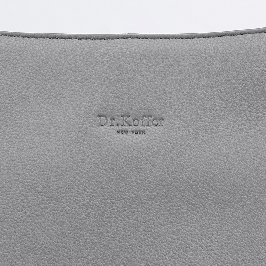 Женская сумка Dr.Koffer из натуральной кожи серая