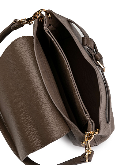 Женская сумка Dr.Koffer из натуральной кожи бежевая