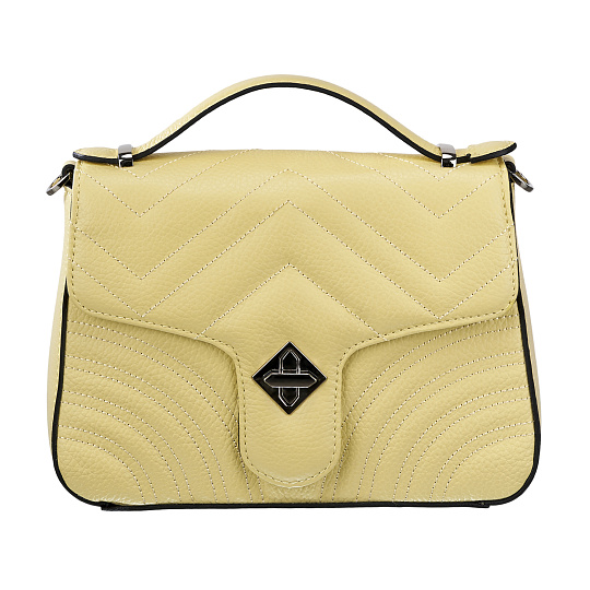 Женская сумка Dr. Koffer из натуральной кожи желтая