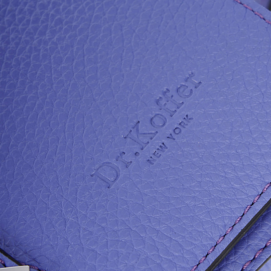 Женская сумка Dr. Koffer из натуральной кожи голубая