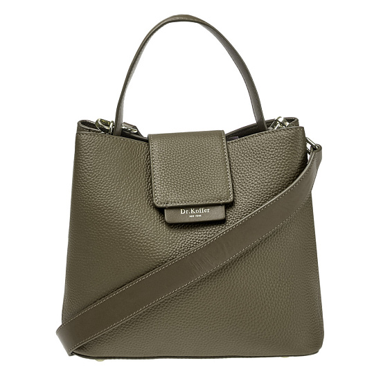 Сумка Dr.Koffer из натуральной кожи зеленая