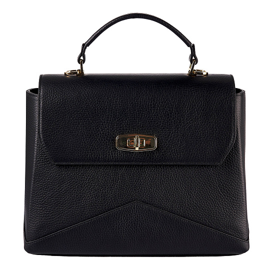 Женская сумка  Dr. Koffer из натуральной кожи черная