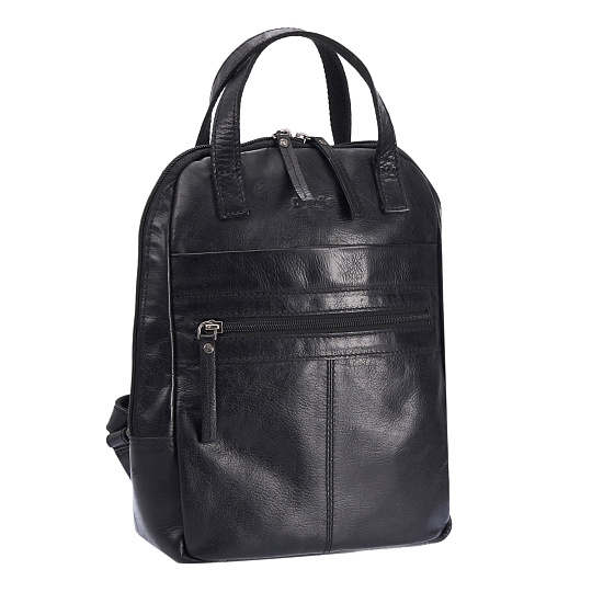 Рюкзак Dr.Koffer из натуральной кожи черный