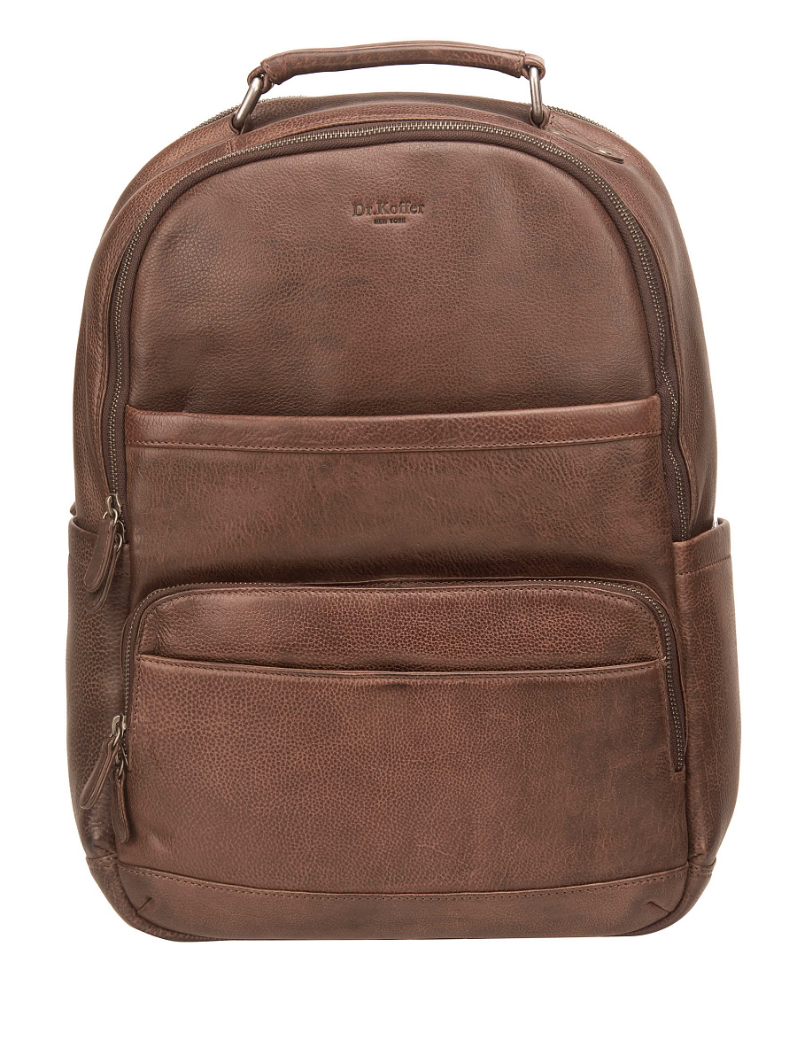 Рюкзак Dr. Koffer из натуральной кожи коричневый