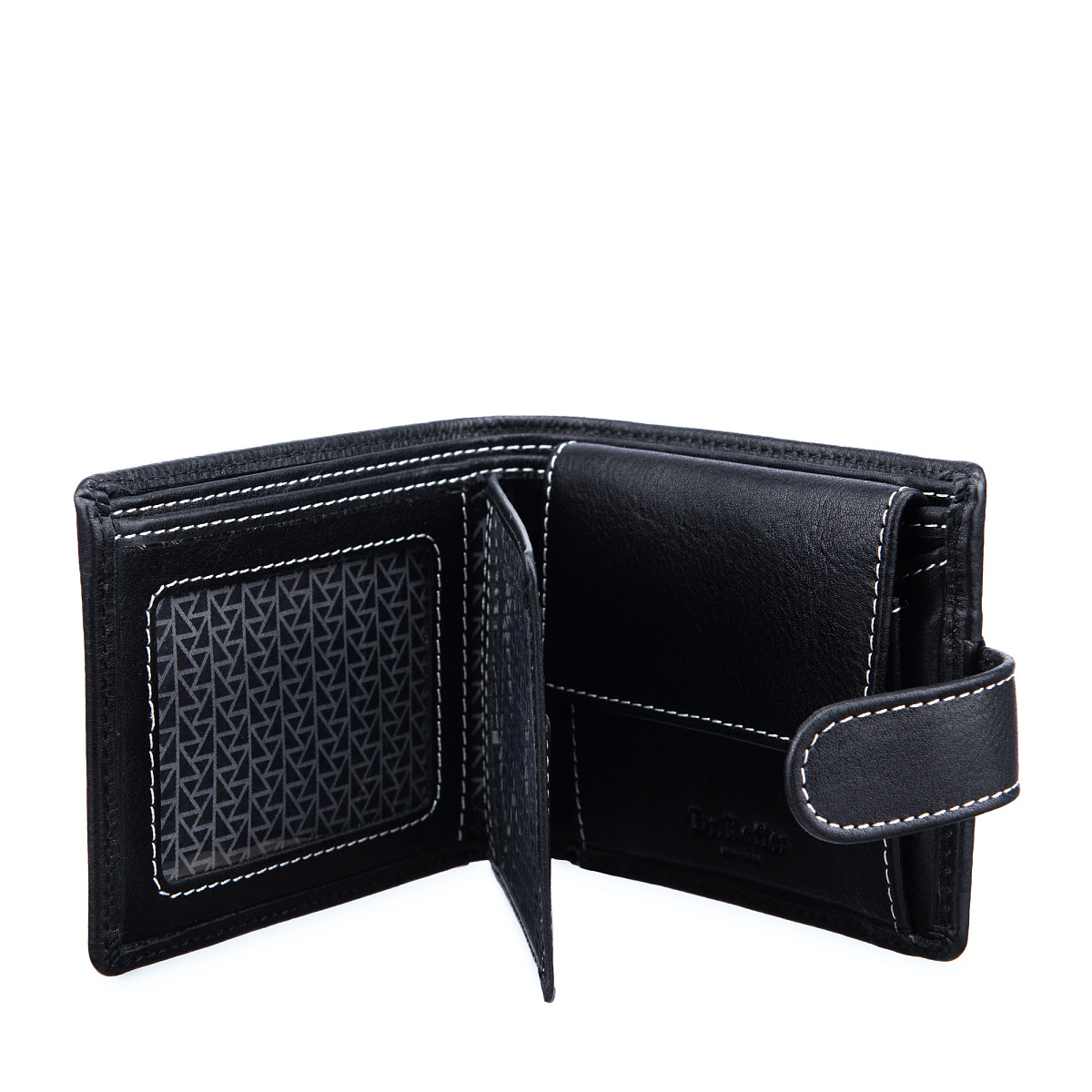 Портмоне Dr.Koffer из натуральной кожи черное