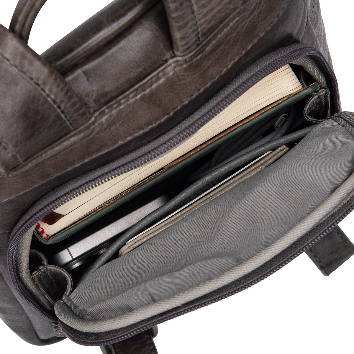 Рюкзак Dr.Koffer из натуральной кожи коричневый