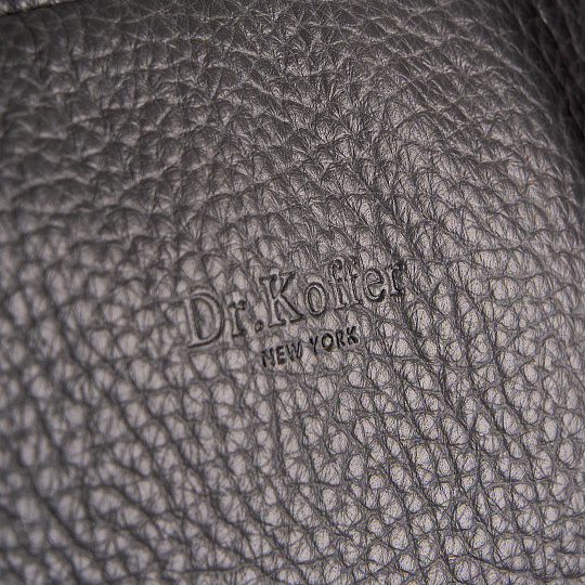 Сумка дорожная Dr.Koffer из натуральной кожи серая