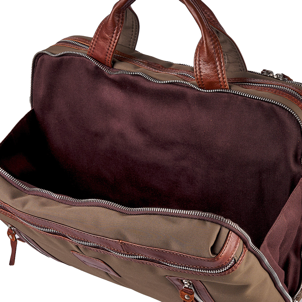 Деловая сумка Dr.Koffer из полиэстэра и натуральной кожи