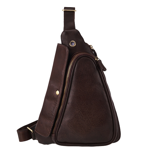 Рюкзак Dr.Koffer из натуральной кожи темно-коричневый