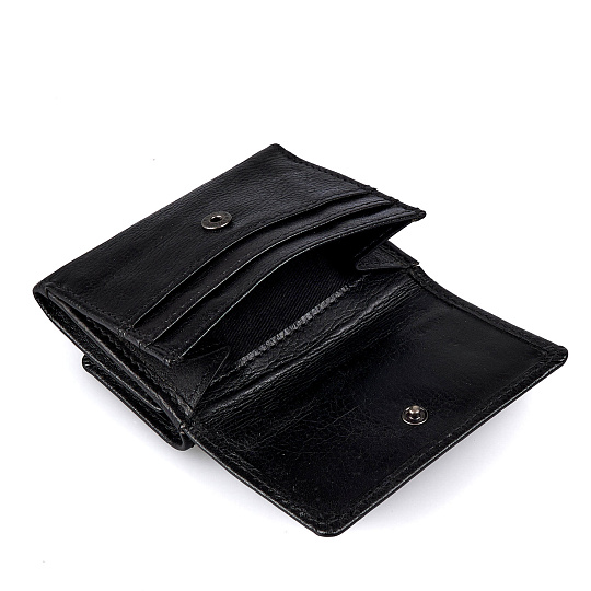 Портмоне Dr.Koffer из натуральной кожи черное