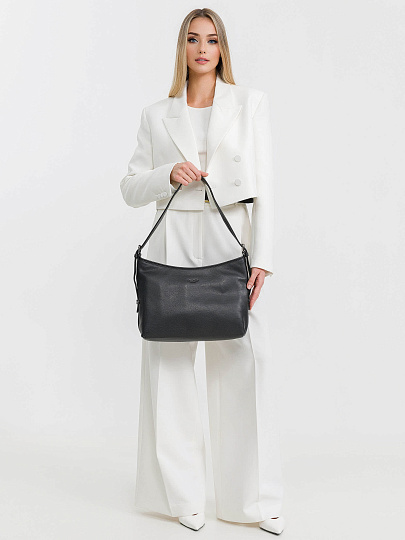 Женская сумка Dr.Koffer из натуральной кожи чёрная