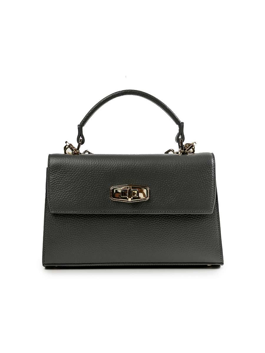 Женская сумка Dr.Koffer из натуральной кожи темно-серая