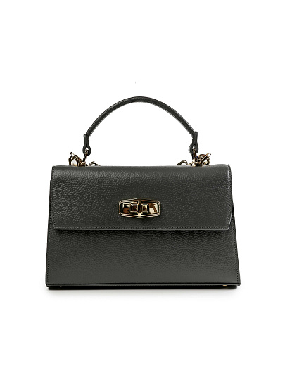 Женская сумка Dr.Koffer из натуральной кожи темно-серая