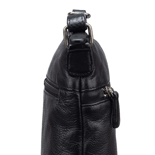 Сумка через плечо Dr.Koffer из натуральной кожи черная