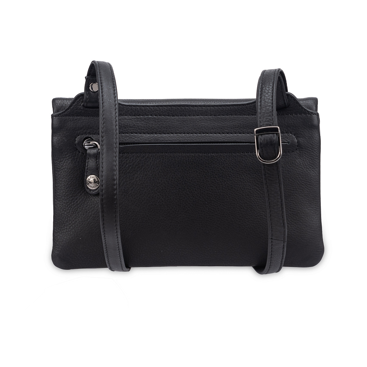 Сумка через плечо Dr.Koffer из натуральной кожи черная