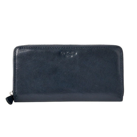 Портмоне Dr.Koffer из натуральной кожи синее