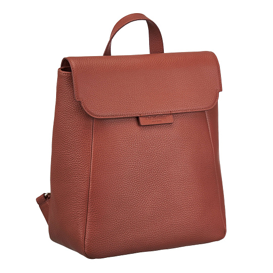 Рюкзак Dr. Koffer из натуральной кожи оранжевый