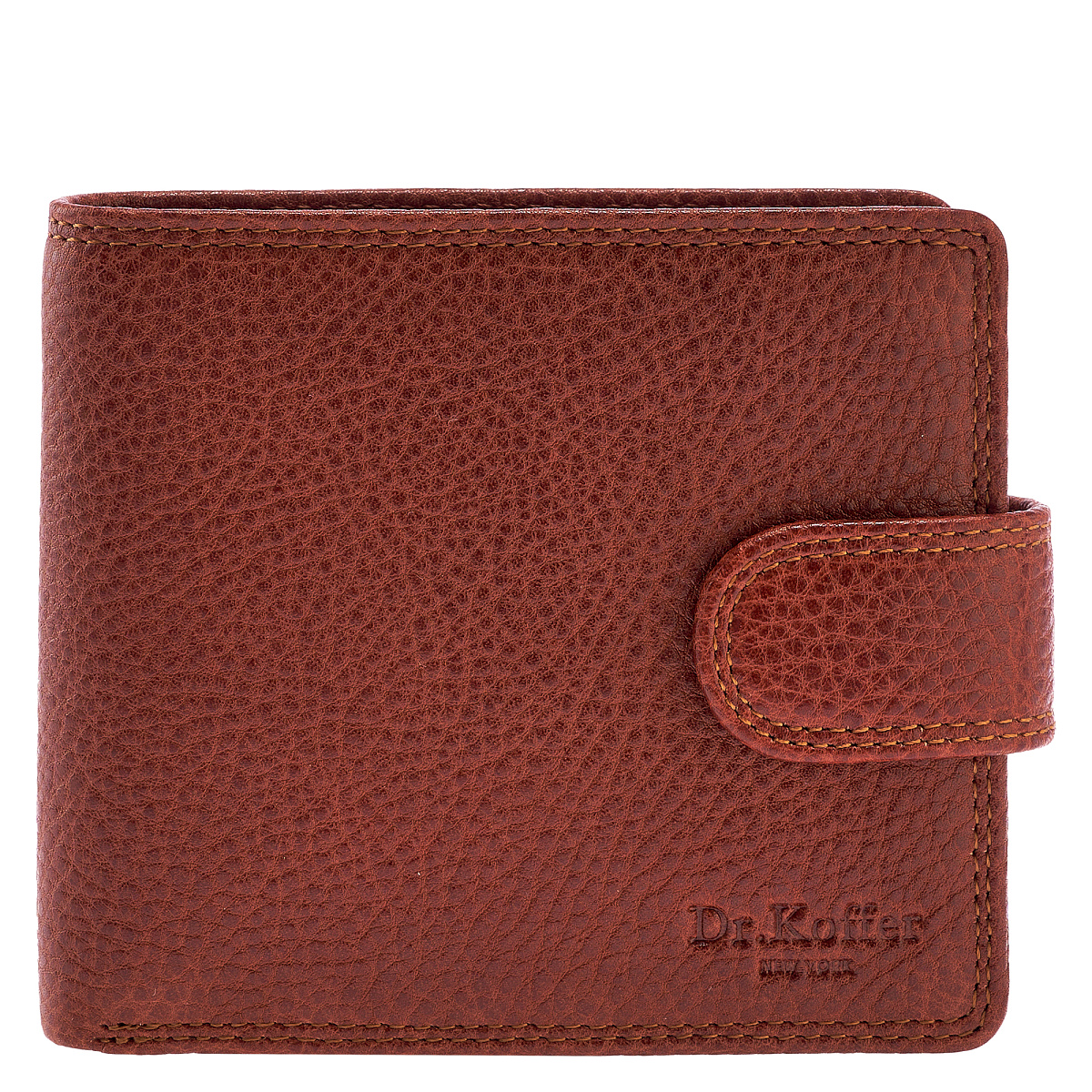 Портмоне Dr.Koffer из натуральной кожи светло-коричневое