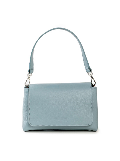Женская сумка Dr. Koffer из натуральной кожи голубая