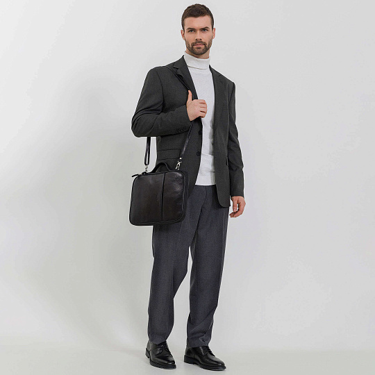 Папка для документов с ручкой Dr. Koffer из натуральной кожи