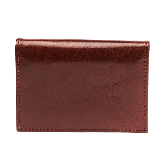 Визитница Dr.Koffer из натуральной кожи светло-коричневая