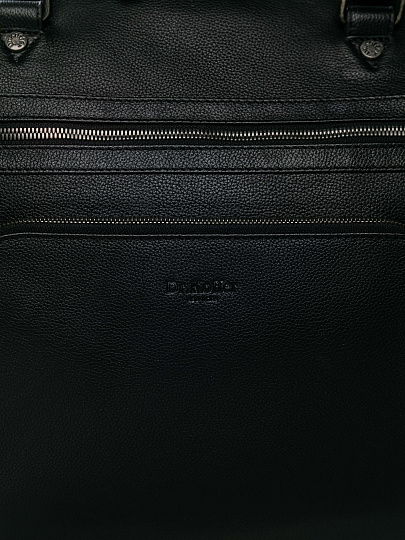 Деловая сумка Dr.Koffer из натуральной кожи черная