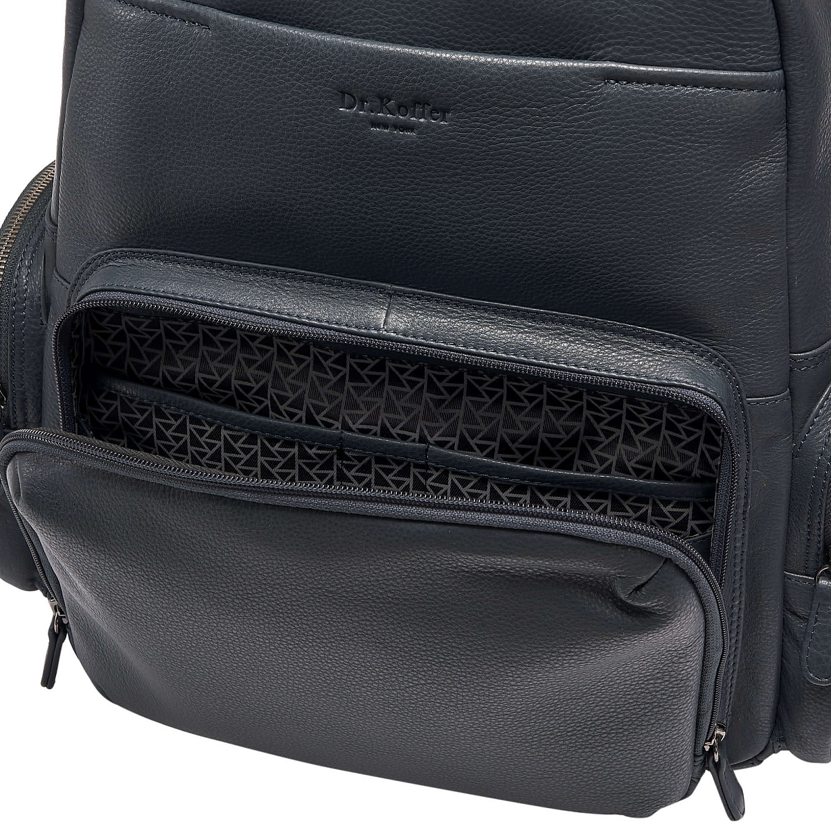 Рюкзак Dr.Koffer из натуральной кожи синий