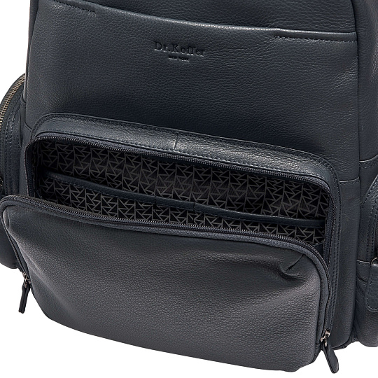 Рюкзак Dr.Koffer из натуральной кожи синий