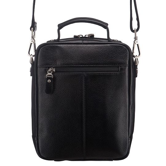 Черная кожаная сумка небольшого размера Dr.Koffer M402257-220-04