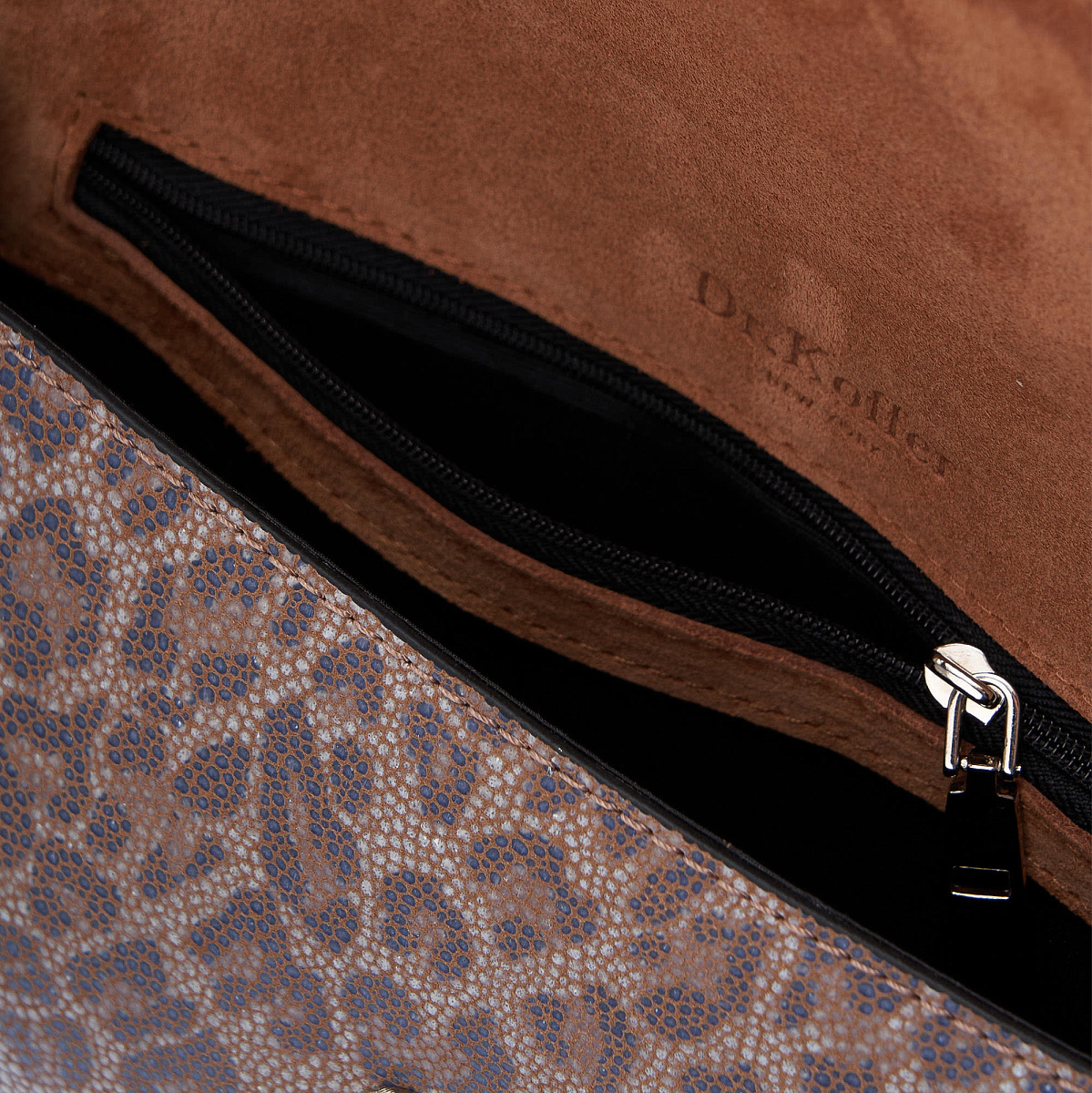 Женская сумка Dr. Koffer из натуральной кожи оранжевая