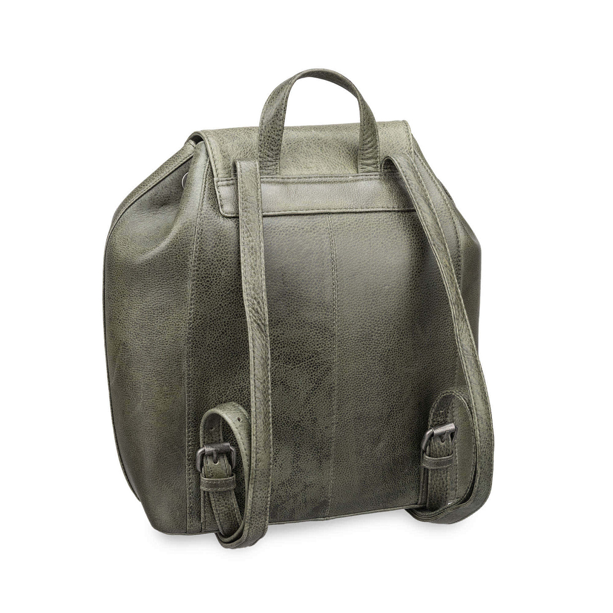 Рюкзак Dr.Koffer из натуральной кожи зеленый
