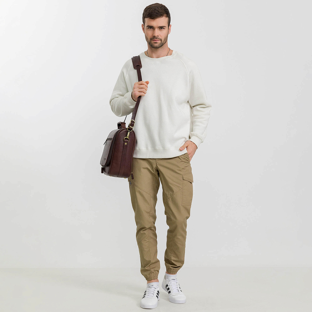 Бьюти-кейс несессер Dr. Koffer из натуральной кожи коричневый