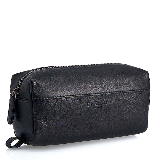 Несессер Dr. Koffer из натуральной кожи черный