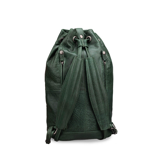 Рюкзак Dr.Koffer из натуральной кожи зеленый