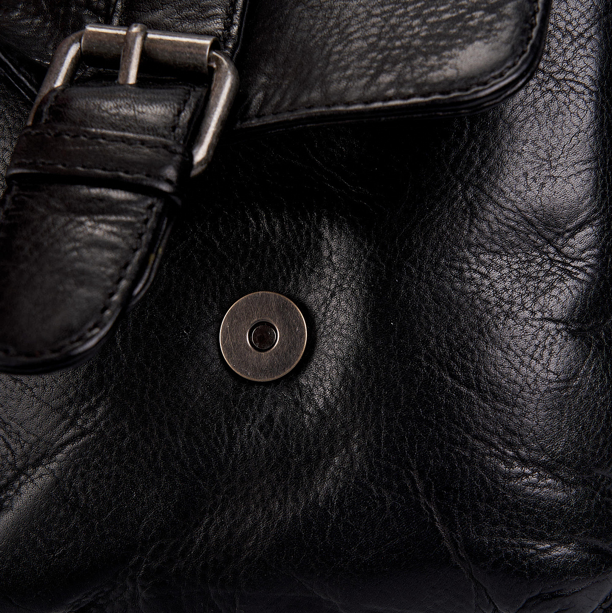 Деловая сумка Dr.Koffer из натуральной кожи черная