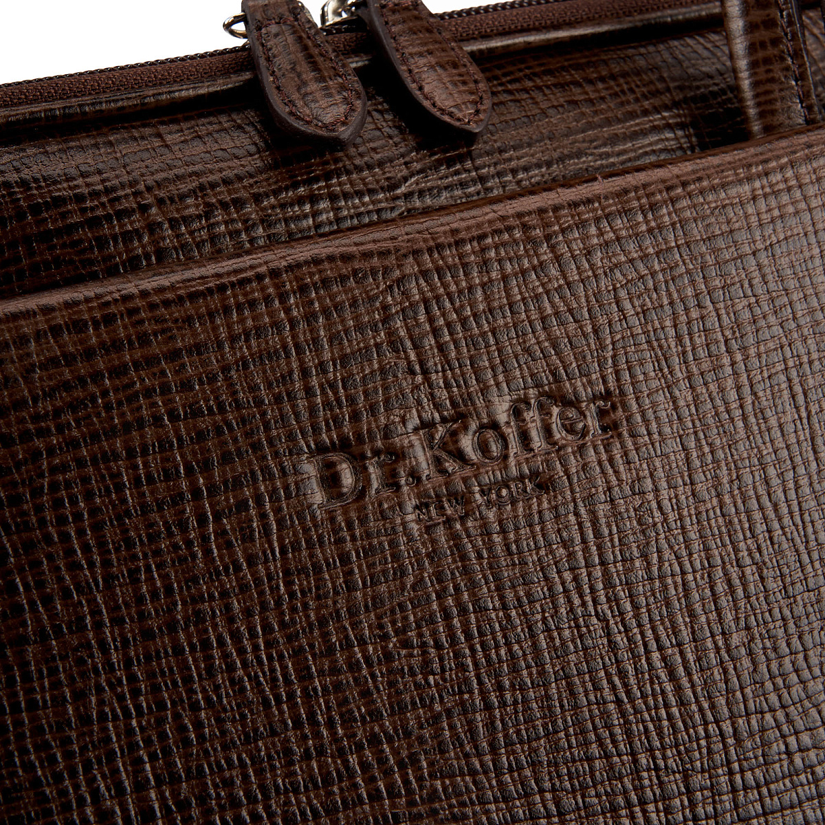 Женская сумка Dr.Koffer из натуральной кожи коричневая