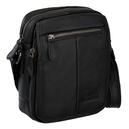 Сумка через плечо Dr.Koffer из натуральной кожи черная