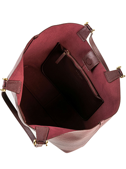 Женская сумка Dr. Koffer из натуральной кожи бордовая