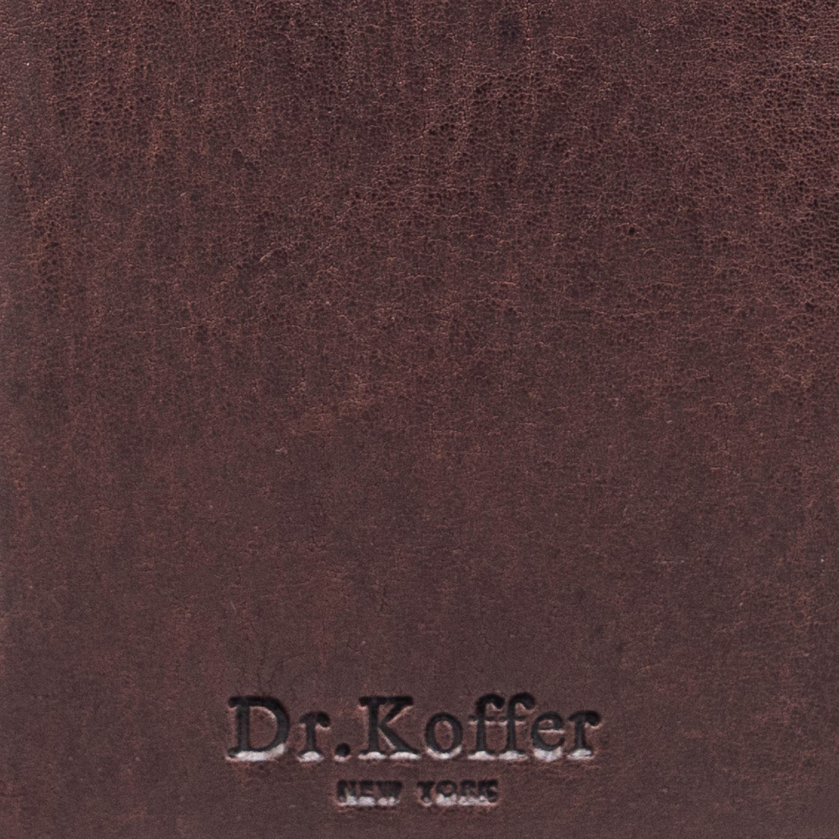 Кредитница Dr.Koffer из натуральной кожи коричневая