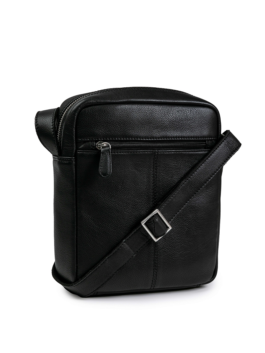 Сумка через плечо Dr.Koffer из натуральной кожи черная
