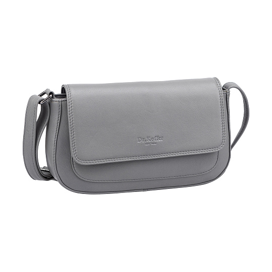 Женская сумка Dr.Koffer из натуральной кожи серая