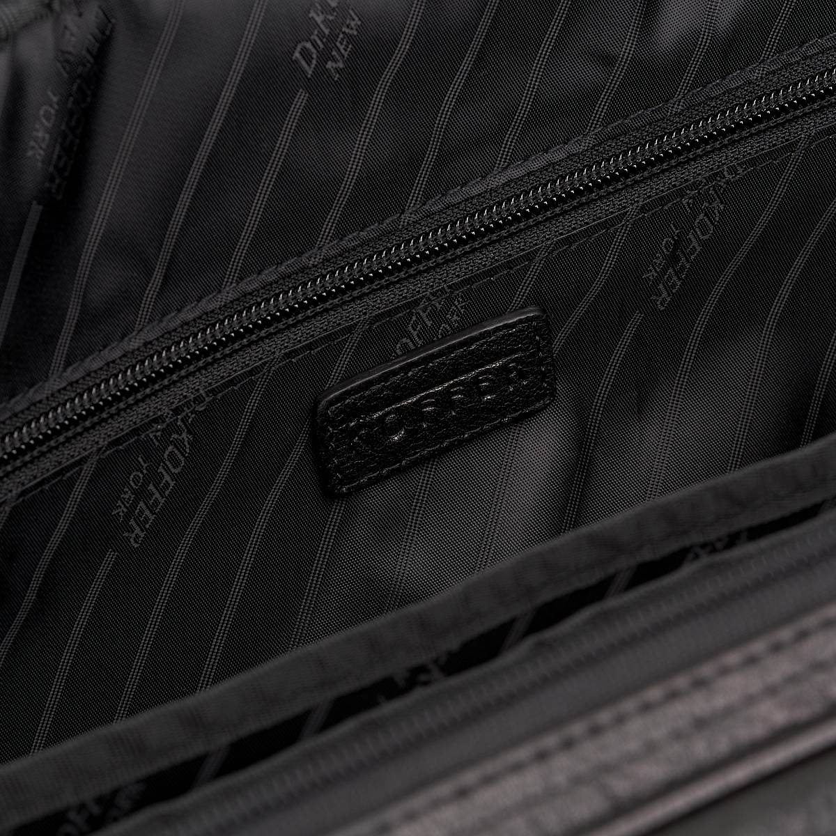 Деловая сумка Dr.Koffer из натуральной кожи черная