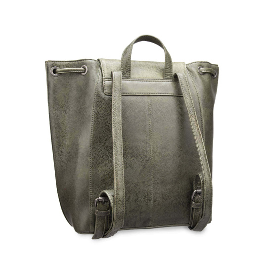 Рюкзак Dr.Koffer из натуральной кожи зеленый