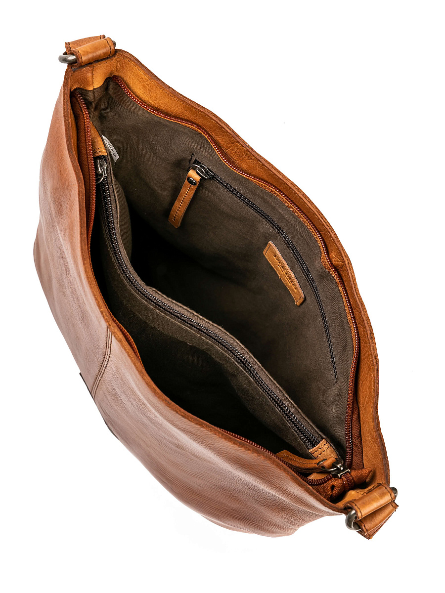 Сумка через плечо Dr.Koffer из натуральной кожи коричневая