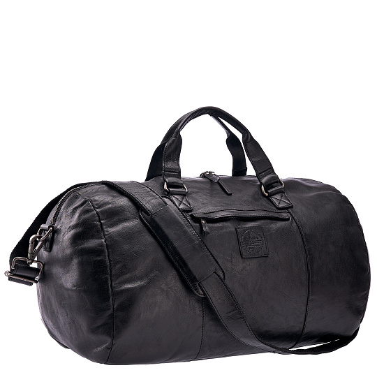 Сумка дорожная Dr.Koffer из натуральной кожи черная