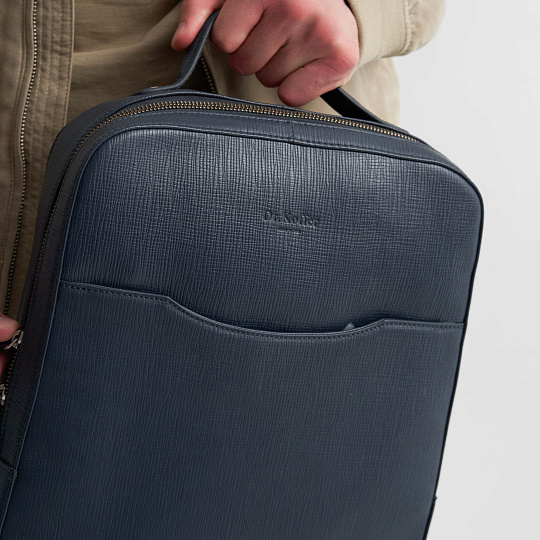 Рюкзак Dr.Koffer из натуральной кожи красный