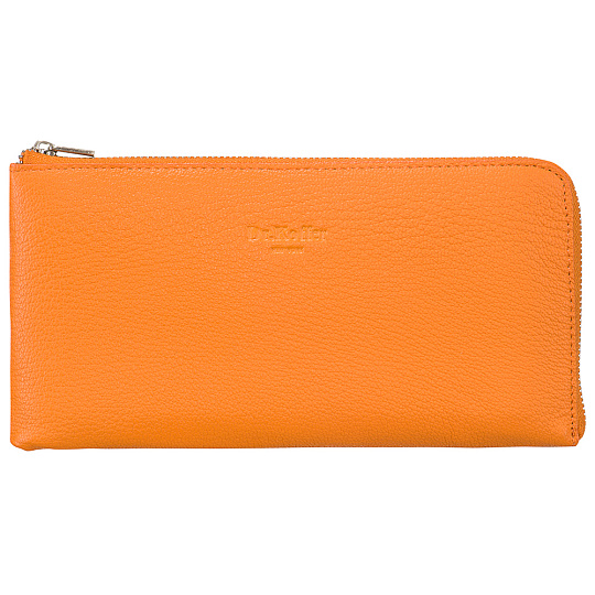 Кошелек Dr.Koffer из натуральной кожи оранжевый